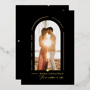 PixDezines DIY colour Black Arch Save Our Date