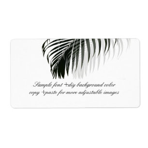 PixDezines DIY colour! black palm fronds