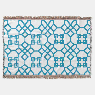 PixDezines DIY colour/chinoise trellis Throw Blanket