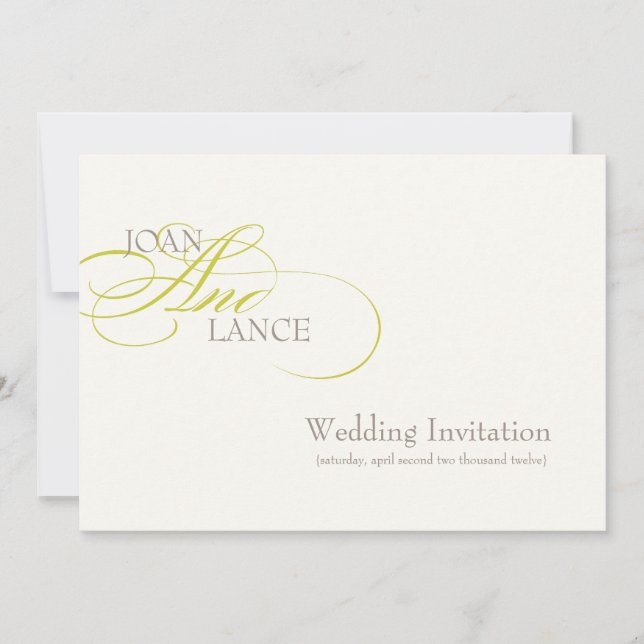 PixDezines DIY colour.. fancy font... Invitation (Front)