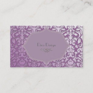 PixDezines diy colour, flora damask Business Card
