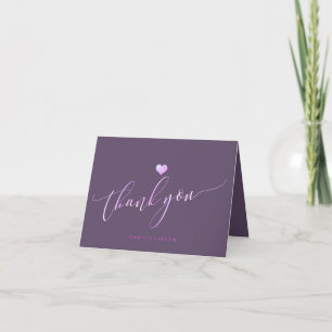 PixDezines DIY Colour+Iridescent Pink Thank You Card