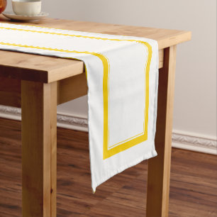 PixDezines DIY Colour/Lemon Zest Accent Short Table Runner