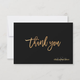 PixDezines DIY Colour/Monogram Thank You/flat Thank You Card