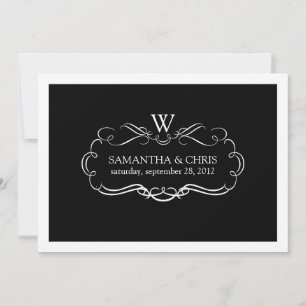 PixDezines DIY colour/nouveau scrolls Invitation