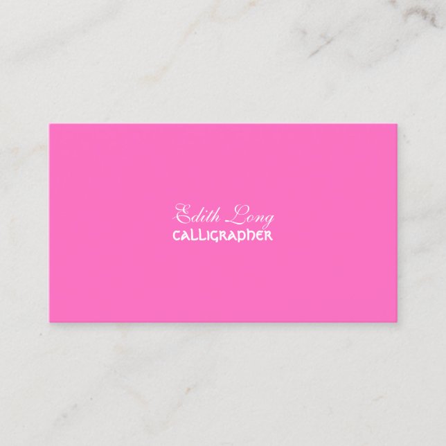 PixDezines diy colour/plain Business Card (Front)