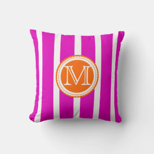 PixDezines DIY colour stripes/monogram Cushion