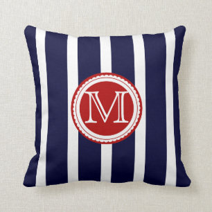 PixDezines DIY colour stripes/monogram Cushion