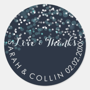 PixDezines DIY colour/winter soiree/snow Classic Round Sticker