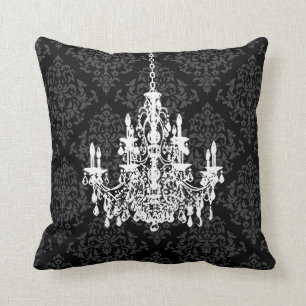 PixDezines diy colours/chandelier+josehpine damask Cushion