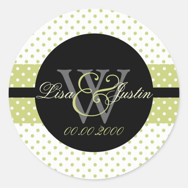 PIxDezines DIY colours, Dots et al. Classic Round Sticker (Front)