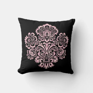 PixDezines diy colours/la paloma damask Cushion