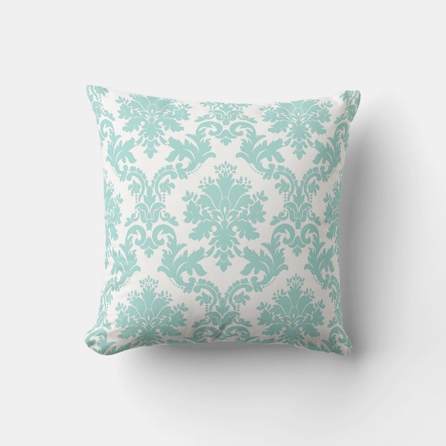 PixDezines diy colours/la paloma damask Cushion (Front)