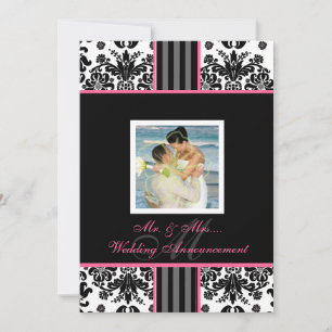 PixDezines diy event.. monogram isabella damask Invitation