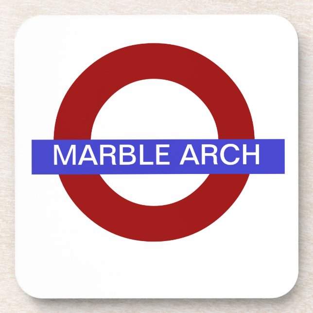 PixDezines DIY text/marble arch station.. Coaster (Front)