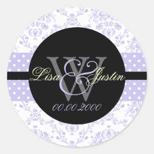 PIxDezines dolcè damask/DIY background colour Classic Round Sticker