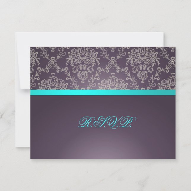 PixDezines Dolcè Damask, RSVPs require 5x7 invites (Front)