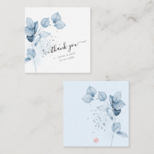 PixDezines Dusty Blue H2 Eucalyptus Branch Card