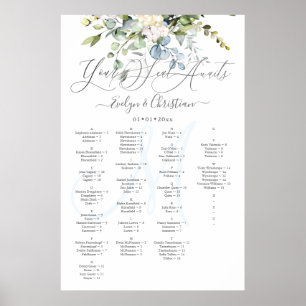 PixDezines Elegant Blue Gum Eucalyptus Poster