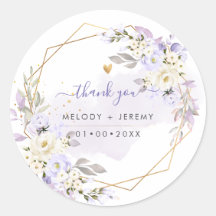 PixDezines Elegant H2 Purple Roses Thank You