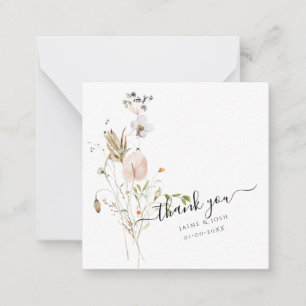 PixDezines End of Summer Wild Flowers Note Card