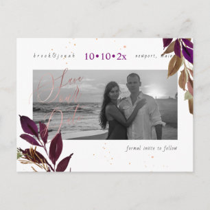 PixDezines Fall Foliage Save our Date Postcard