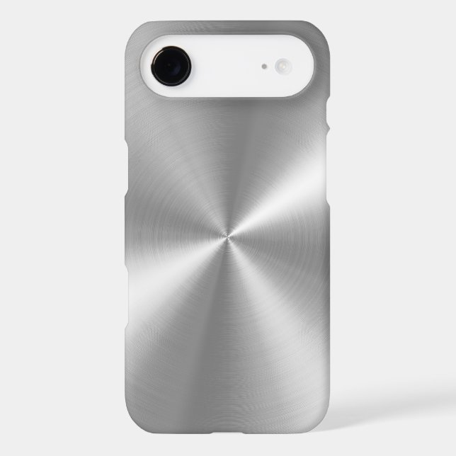 PixDezines faux brushed aluminium Case-Mate iPhone Case (Back)