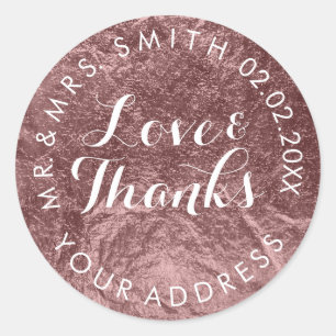 PixDezines FAUX FOIL, BRONZE Classic Round Sticker