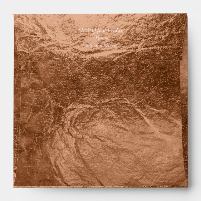 PixDezines faux foil/copper Envelopes (Back (Top Flap))