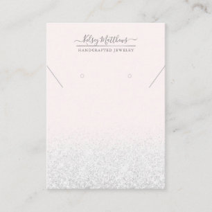 PixDezines Faux Glitter, White Business Card