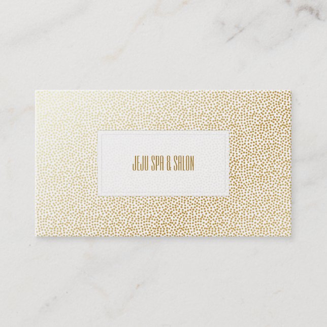 PixDezines faux gold dots Business Card (Front)