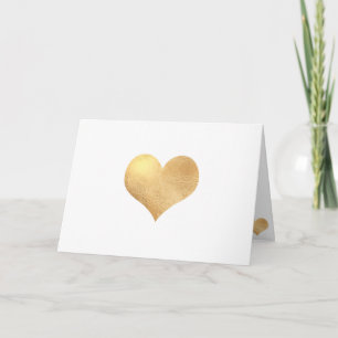 PixDezines Faux Gold Heart/DIY message Card