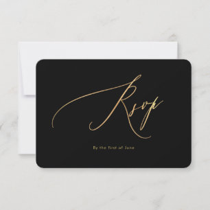 PixDezines Faux Gold Luxe Calligraphy Response