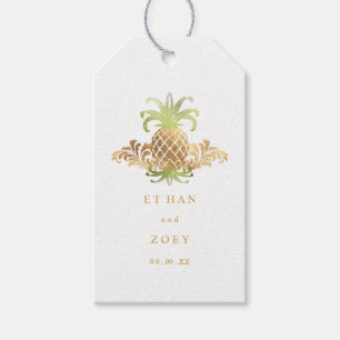 PixDezines Faux Gold Pineapples/DIY colour Gift Tags