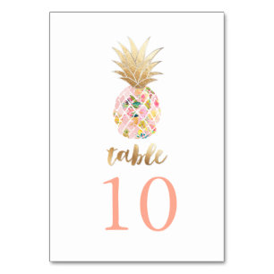 PixDezines Faux Gold Pineapples/Table Cards