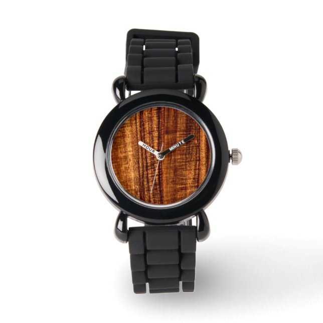 PixDezines faux koa Watch (Front)