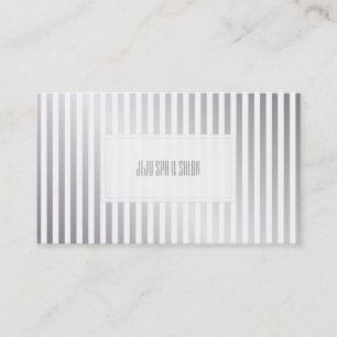 PixDezines faux silver stripes Business Card