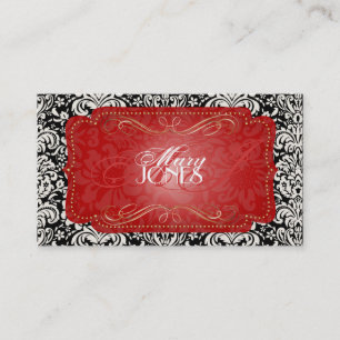 PixDezines Fidora Vintage Damask Business Card