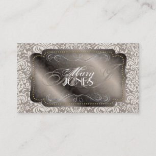PixDezines Fidora Vintage Damask Business Card