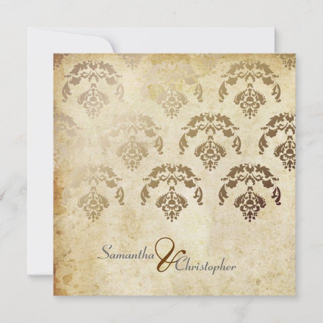 PixDezines Firenze Damask Invitation (Front)