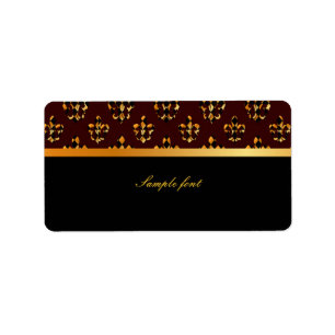 PixDezines Fleur de lis /DIY colours! Label