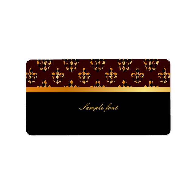 PixDezines Fleur de lis /DIY colours! Label (Front)