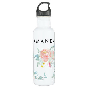 PixDezines Floral/Watercolor/Ranunculus 710 Ml Water Bottle