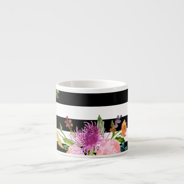 PixDezines floral/watercolor/ranunculus Espresso Cup (Front)