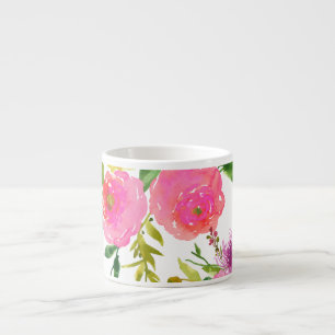 PixDezines floral/watercolor/ranunculus Espresso Cup