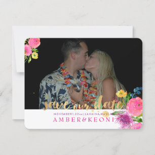 PixDezines Floral Watercolor/Save Our Date Save The Date