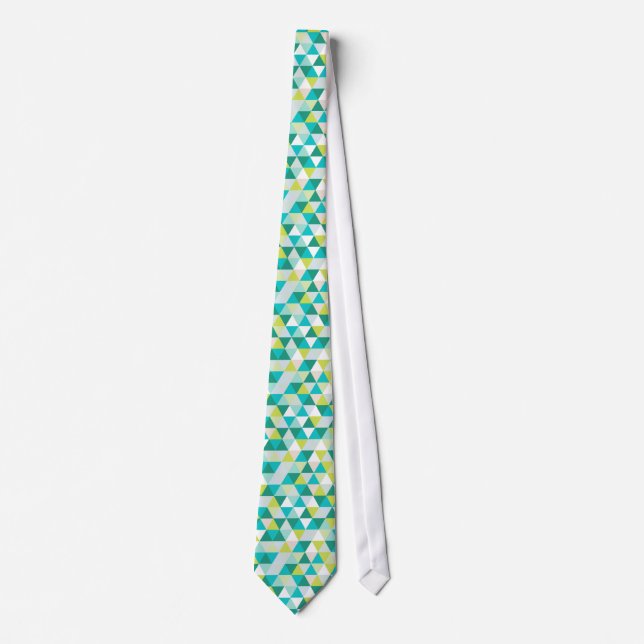 PixDezines geometric/adjustable triangles Tie (Front)
