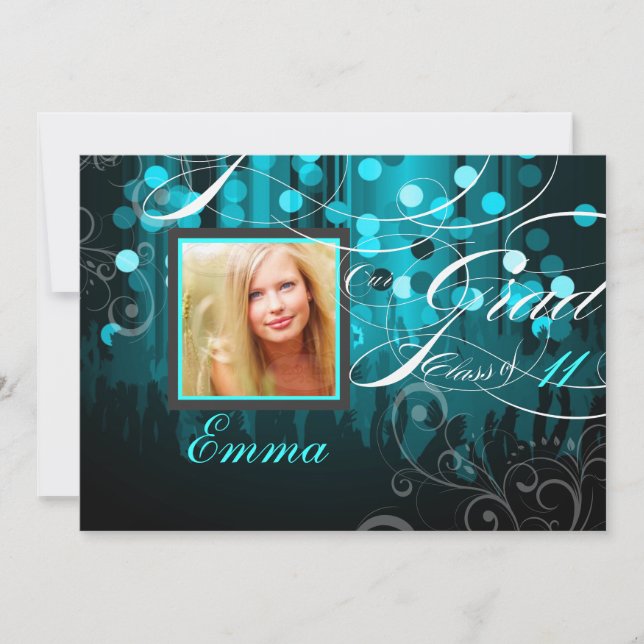 PixDezines Graduation/Dance Hall Invitation (Front)