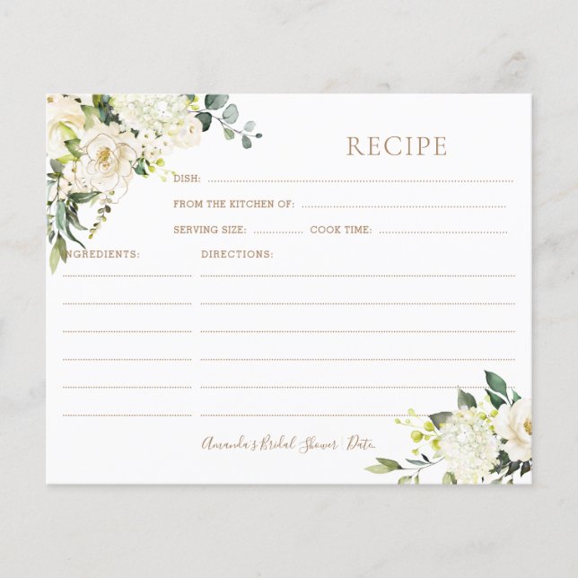 PixDezines H2 Alabaster Roses Recipe Card (Front)