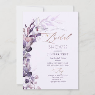 PixDezines H2 Dusty Purple Eucalyptus Invitation